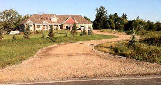 Gravel driveway in Minneapolis
