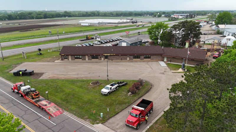 prep work being done on the Boilermakers Union parking lot