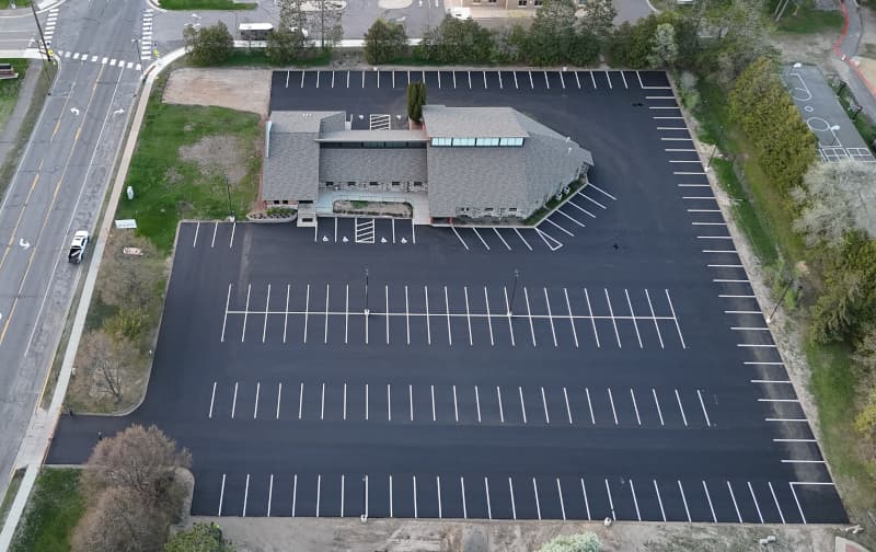 Areal view of World of Life Church in Zimmerman