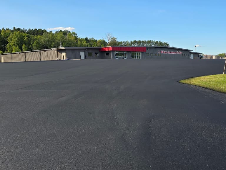 Milaca Unclaimed Freight's parking lot.