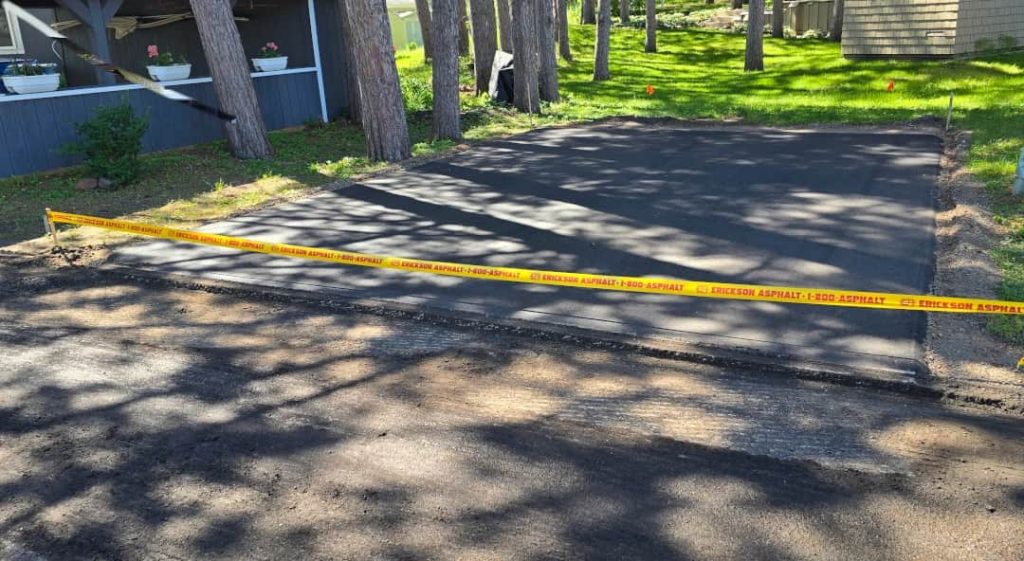 New driveway installed