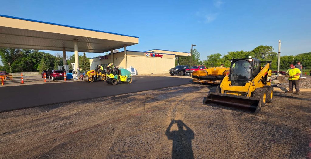 rolling asphalt overlay