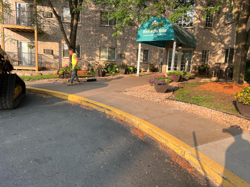 Benedictine Assisted Living  entryway before construction 
