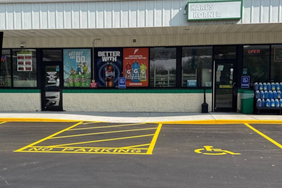 New concrete ADA ramp