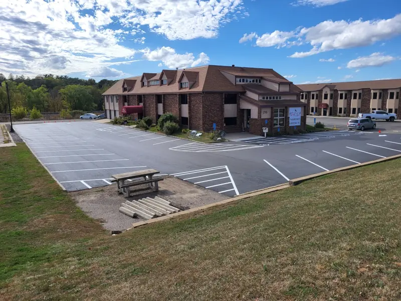 Independent Lifestyles reconstructed parking lot